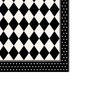 Mijölnir Juego de alfombras de baño Blanco y Negro (2 piezas)